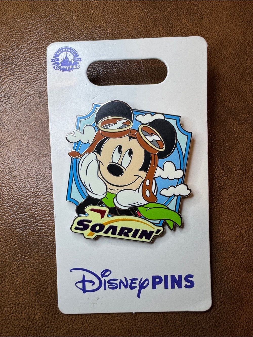 NWT Disney Parks Mickey Pilot Soarin’ Pin